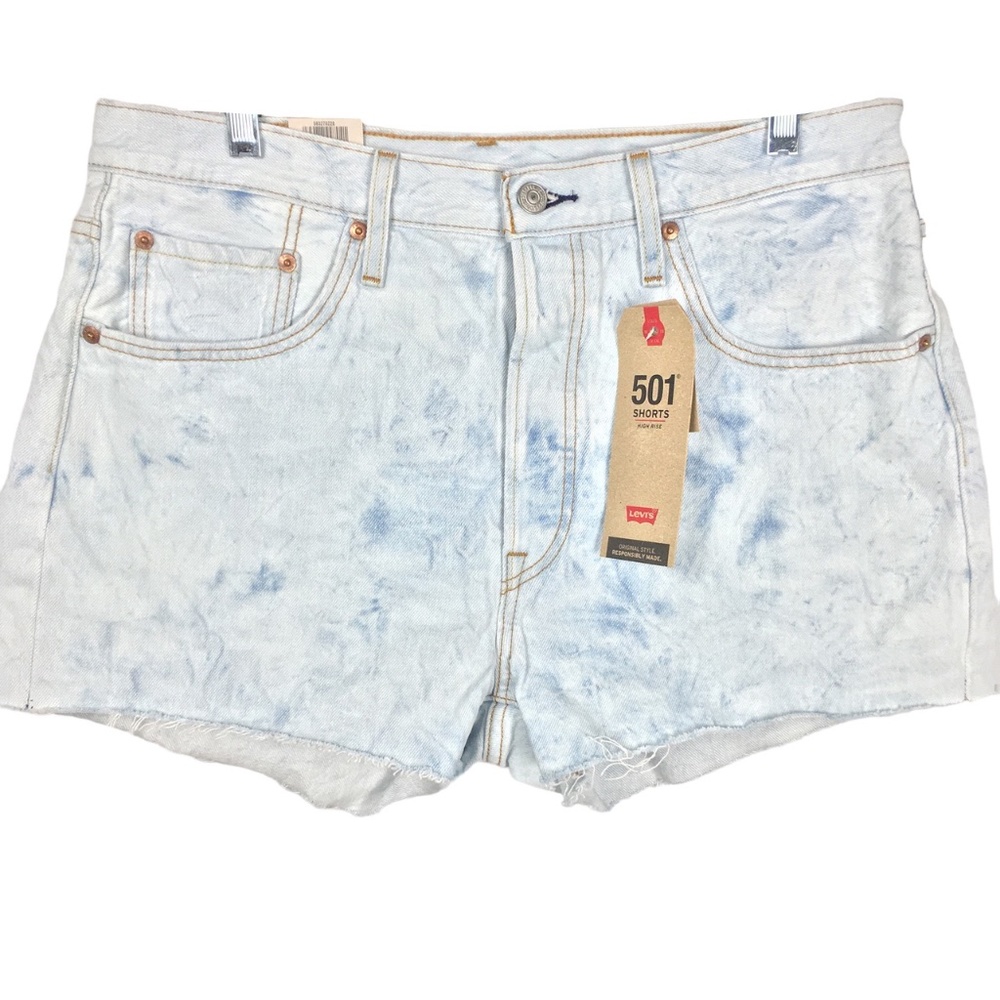 Levi’s 501 Original High-Rise Denim Cut Off Shorts 32
